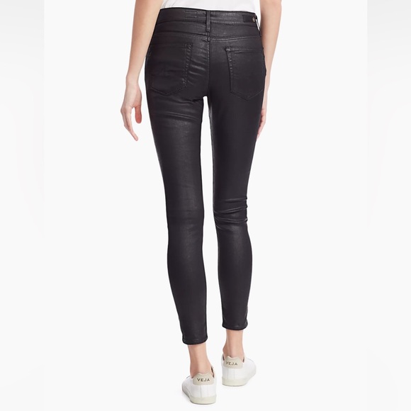 AG Adriano Goldschmied Farrah High Rise Skinny Faux Leather Pants Size 29 NWT - Picture 4 of 16